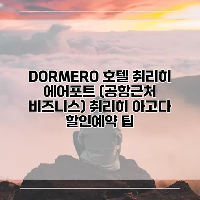 DORMERO 호텔 취리히 에어포트 (공항근처 비즈니스) 취리히 아고다 할인예약 팁