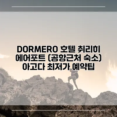 DORMERO 호텔 취리히 에어포트 (공항근처 숙소) 아고다 최저가 예약팁
