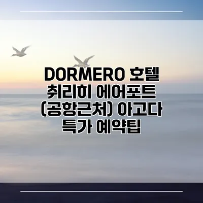 DORMERO 호텔 취리히 에어포트 (공항근처) 아고다 특가 예약팁