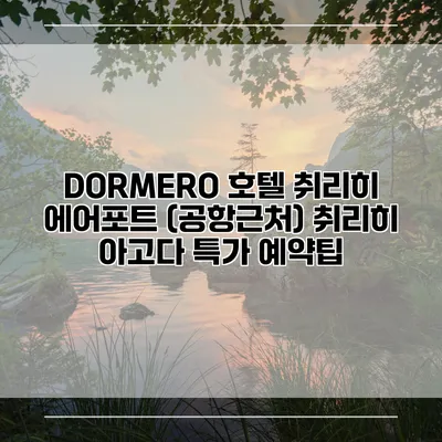DORMERO 호텔 취리히 에어포트 (공항근처) 취리히 아고다 특가 예약팁