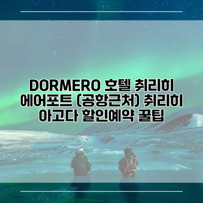 DORMERO 호텔 취리히 에어포트 (공항근처) 취리히 아고다 할인예약 꿀팁