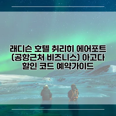 래디슨 호텔 취리히 에어포트 (공항근처 비즈니스) 아고다 할인 코드 예약가이드