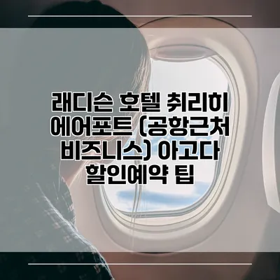 래디슨 호텔 취리히 에어포트 (공항근처 비즈니스) 아고다 할인예약 팁