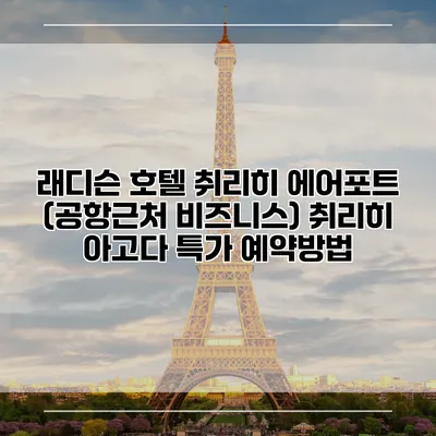 래디슨 호텔 취리히 에어포트 (공항근처 비즈니스) 취리히 아고다 특가 예약방법