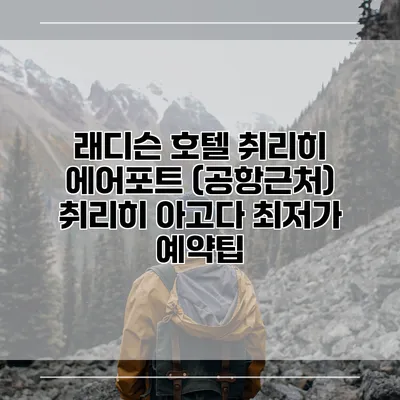 래디슨 호텔 취리히 에어포트 (공항근처) 취리히 아고다 최저가 예약팁