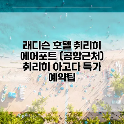래디슨 호텔 취리히 에어포트 (공항근처) 취리히 아고다 특가 예약팁