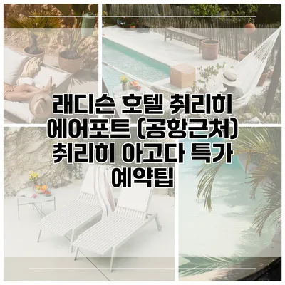 래디슨 호텔 취리히 에어포트 (공항근처) 취리히 아고다 특가 예약팁