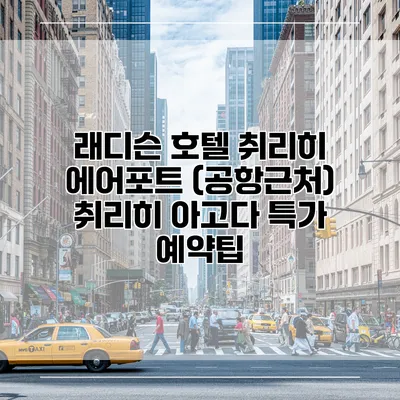 래디슨 호텔 취리히 에어포트 (공항근처) 취리히 아고다 특가 예약팁
