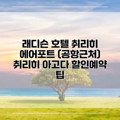 래디슨 호텔 취리히 에어포트 (공항근처) 취리히 아고다 할인예약 팁