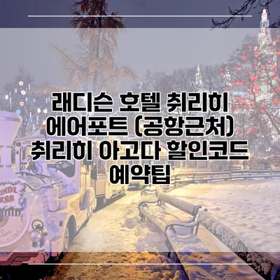 래디슨 호텔 취리히 에어포트 (공항근처) 취리히 아고다 할인코드 예약팁