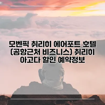모벤픽 취리히 에어포트 호텔 (공항근처 비즈니스) 취리히 아고다 할인 예약정보
