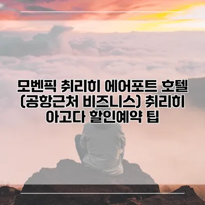 모벤픽 취리히 에어포트 호텔 (공항근처 비즈니스) 취리히 아고다 할인예약 팁
