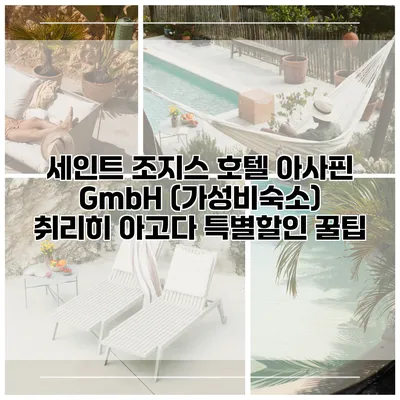 세인트 조지스 호텔 아사핀 GmbH (가성비숙소) 취리히 아고다 특별할인 꿀팁