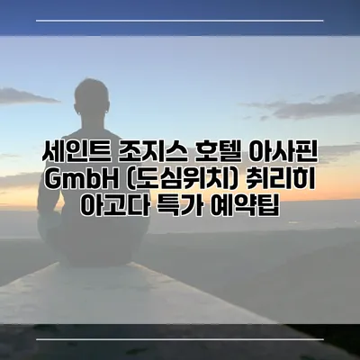 세인트 조지스 호텔 아사핀 GmbH (도심위치) 취리히 아고다 특가 예약팁