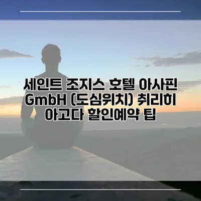 세인트 조지스 호텔 아사핀 GmbH (도심위치) 취리히 아고다 할인예약 팁