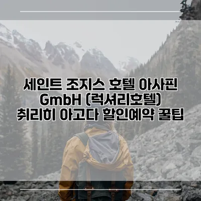 세인트 조지스 호텔 아사핀 GmbH (럭셔리호텔) 취리히 아고다 할인예약 꿀팁