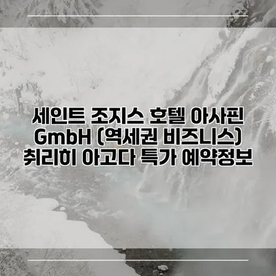 세인트 조지스 호텔 아사핀 GmbH (역세권 비즈니스) 취리히 아고다 특가 예약정보