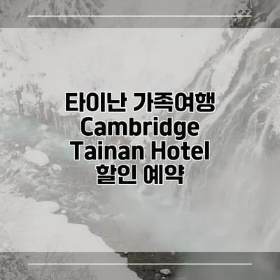 타이난 가족여행 Cambridge Tainan Hotel 할인 예약