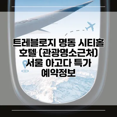트레블로지 명동 시티홀 호텔 (관광명소근처) 서울 아고다 특가 예약정보