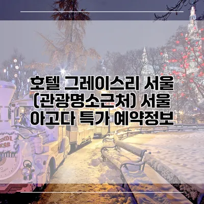 호텔 그레이스리 서울 (관광명소근처) 서울 아고다 특가 예약정보