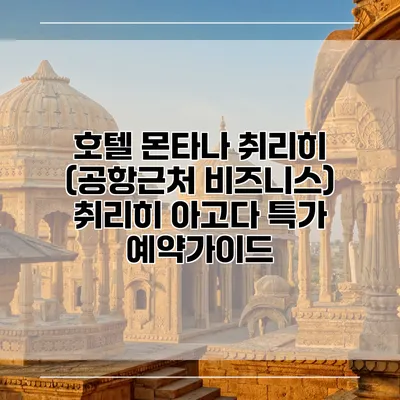 호텔 몬타나 취리히 (공항근처 비즈니스) 취리히 아고다 특가 예약가이드