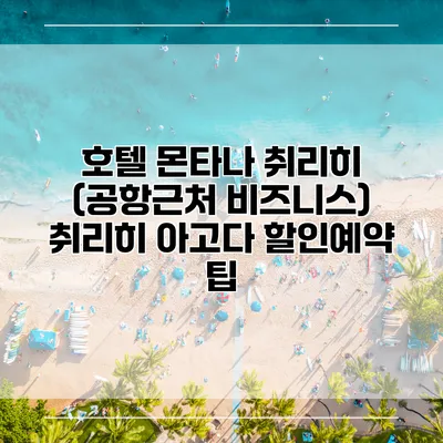 호텔 몬타나 취리히 (공항근처 비즈니스) 취리히 아고다 할인예약 팁