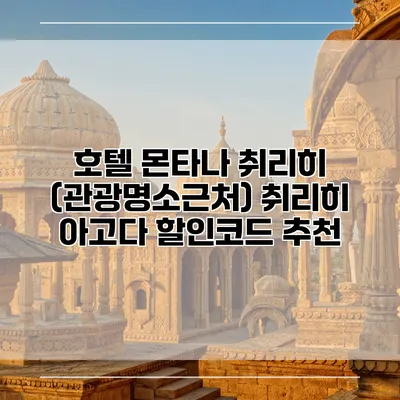 호텔 몬타나 취리히 (관광명소근처) 취리히 아고다 할인코드 추천