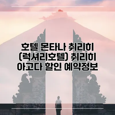 호텔 몬타나 취리히 (럭셔리호텔) 취리히 아고다 할인 예약정보