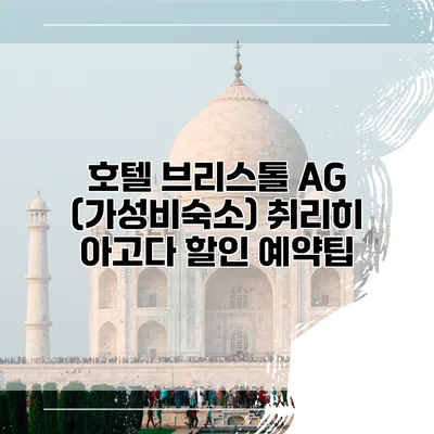 호텔 브리스톨 AG (가성비숙소) 취리히 아고다 할인 예약팁