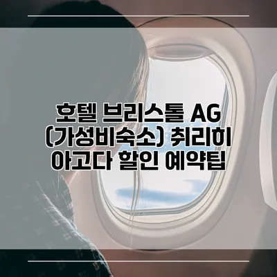 호텔 브리스톨 AG (가성비숙소) 취리히 아고다 할인 예약팁