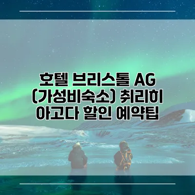 호텔 브리스톨 AG (가성비숙소) 취리히 아고다 할인 예약팁