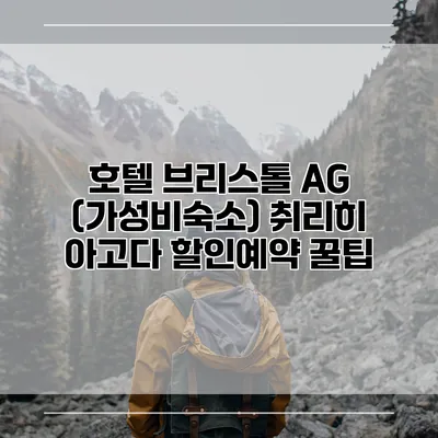 호텔 브리스톨 AG (가성비숙소) 취리히 아고다 할인예약 꿀팁