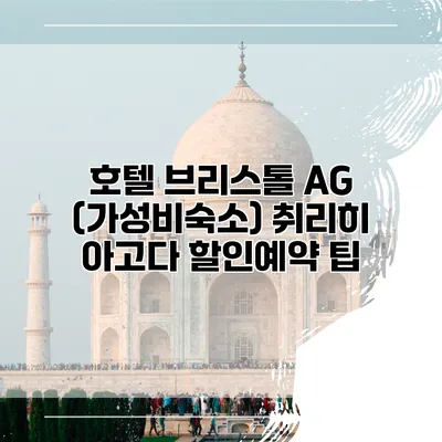 호텔 브리스톨 AG (가성비숙소) 취리히 아고다 할인예약 팁