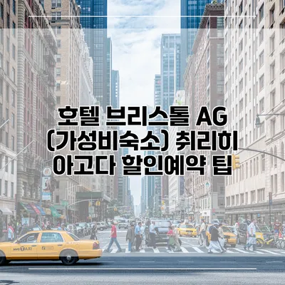 호텔 브리스톨 AG (가성비숙소) 취리히 아고다 할인예약 팁