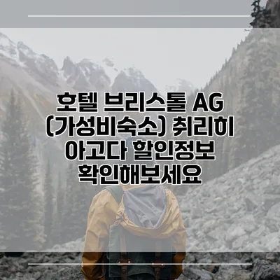 호텔 브리스톨 AG (가성비숙소) 취리히 아고다 할인정보 확인해보세요