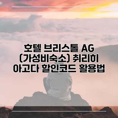 호텔 브리스톨 AG (가성비숙소) 취리히 아고다 할인코드 활용법