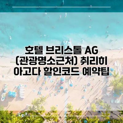 호텔 브리스톨 AG (관광명소근처) 취리히 아고다 할인코드 예약팁
