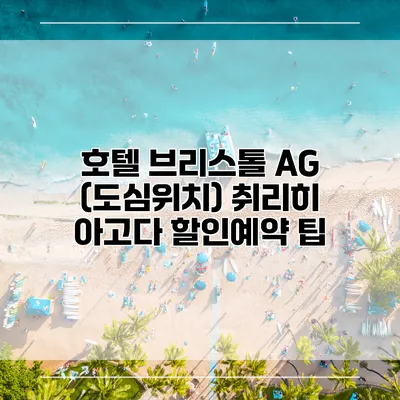 호텔 브리스톨 AG (도심위치) 취리히 아고다 할인예약 팁