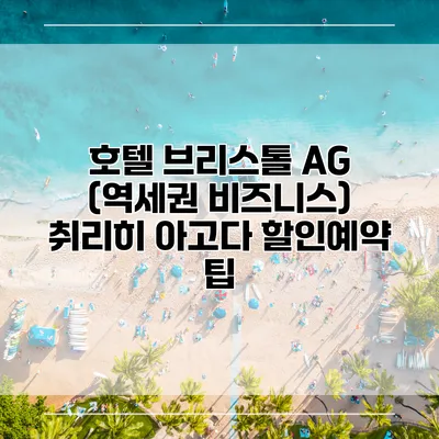 호텔 브리스톨 AG (역세권 비즈니스) 취리히 아고다 할인예약 팁