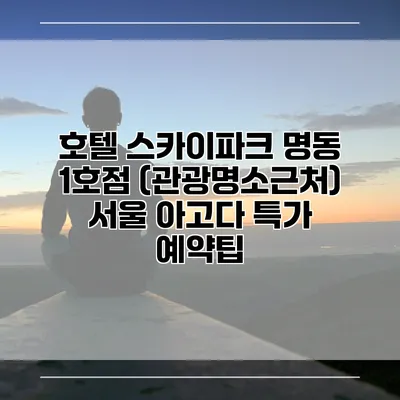 호텔 스카이파크 명동 1호점 (관광명소근처) 서울 아고다 특가 예약팁