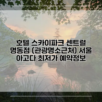 호텔 스카이파크 센트럴 명동점 (관광명소근처) 서울 아고다 최저가 예약정보