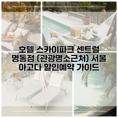 호텔 스카이파크 센트럴 명동점 (관광명소근처) 서울 아고다 할인예약 가이드