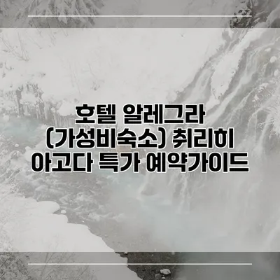 호텔 알레그라 (가성비숙소) 취리히 아고다 특가 예약가이드