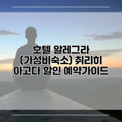 호텔 알레그라 (가성비숙소) 취리히 아고다 할인 예약가이드