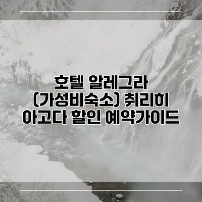 호텔 알레그라 (가성비숙소) 취리히 아고다 할인 예약가이드