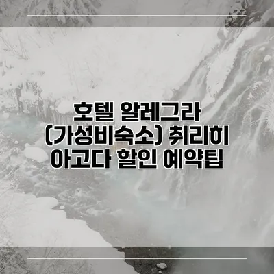 호텔 알레그라 (가성비숙소) 취리히 아고다 할인 예약팁
