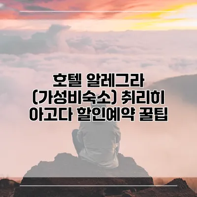 호텔 알레그라 (가성비숙소) 취리히 아고다 할인예약 꿀팁