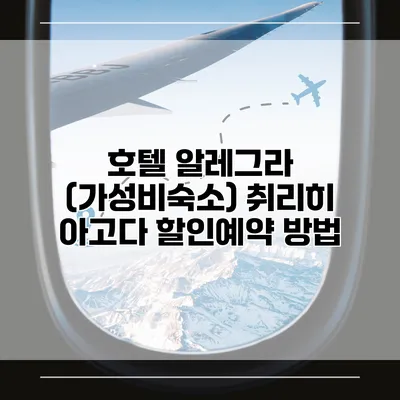 호텔 알레그라 (가성비숙소) 취리히 아고다 할인예약 방법
