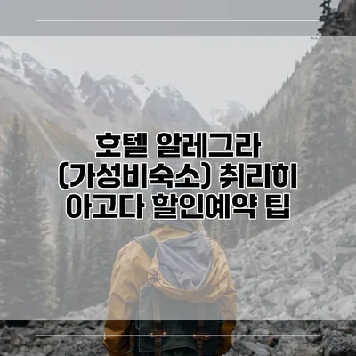 호텔 알레그라 (가성비숙소) 취리히 아고다 할인예약 팁