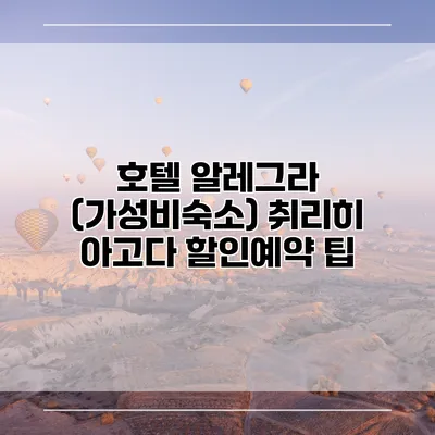 호텔 알레그라 (가성비숙소) 취리히 아고다 할인예약 팁